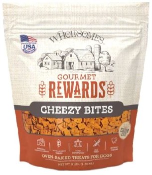 Wholesomes Premium Gourmet Biscuit with Real Cheddar Cheese Dog Treats 3lb