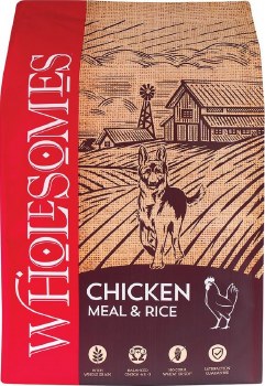 Wholesomes Chicken Meal and Rice Recipe Adult Dry Dog Food 40lb