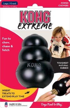 Kong Extreme Dog Toy, Black, Large