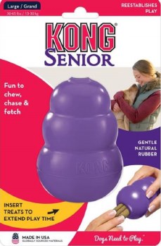 Kong Senior Dog Toy, Purple, Large