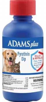 Adams Plus Flea and Tick Pyrethrin Dip 4oz