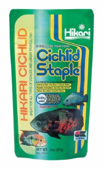 Hikari Cichlid Staple Baby Pellets Fish Food 2oz