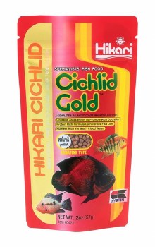 Hikari Cichlid Gold Mini Pellets Fish Food 2oz