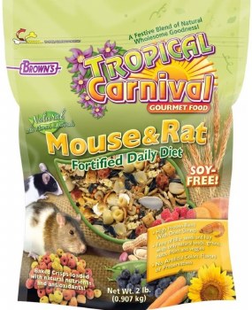 FMBrowns Tropical Carnival Gourmet Daily Diet Mouse and Rat Food 2lb