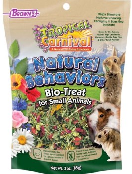 FMBrown's Tropical Carnival Natural Behaviors, Small Animal Treats, 3oz
