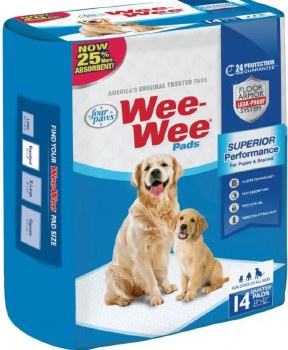 Four Paws Wee Wee Pads 22 inch x 23 inch, 14 count
