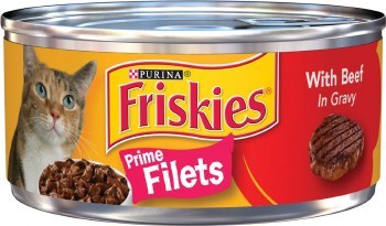 Purina Friskies Prime Filet Beef, Wet Cat Food, 5.5oz