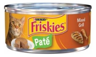 Purina Friskies Mixed Grill Pate, Wet Cat Food, 5.5oz
