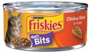 Purina Friskies Meaty Bits and Chicken, Wet Cat Food, 5.5oz