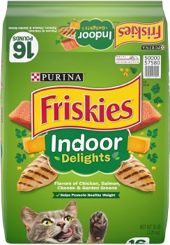 Purina Friskies Indoor Delights Adult Dry Cat Food 16lb
