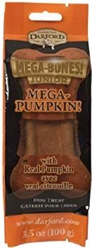 Darford Junior Pumpkin Bone Dog, Treats, 3.5oz