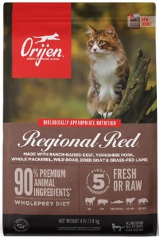 Orijen Regional Red Recipe, Dry Cat Food, 4lb