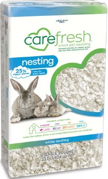 Carefresh Small Animal Nesting Bedding, White, 23L