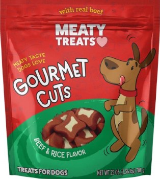 Meaty Treats Gourmet Cuts Beef and Rice Dog Treats 25oz