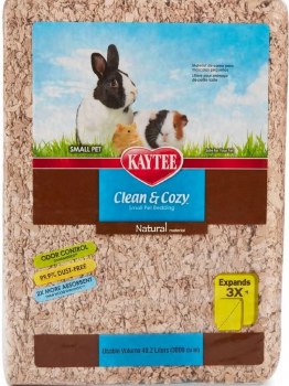 Kaytee Clean and Cozy Small Animal Bedding, Natural, 49.2L