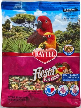 Kaytee Fiesta Big Bites Small Parrot and Conure Bird Food 4lb