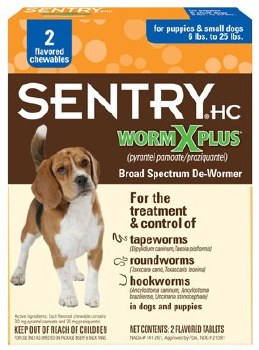 Sentry HC WormX Plus 7 Way De-wormer, Small Dog, 2 Count