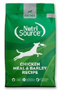 NutriSource Choice Chicken Meal and Barley, Dry Dog Food, 30 lb