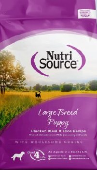 NutriSource Large Breed Puppy Chicken and Rice, Dry Dog Food, 12lb