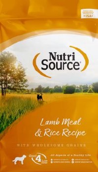 NutriSource Lamb Meal and Rice Formula, Dry Dog Food, 15lb