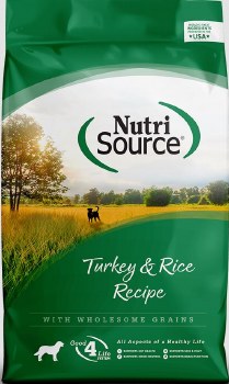 NutriSource Turkey and Rice, Dry Dog Food, 26lb