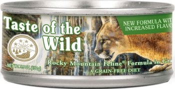 Taste of the Wild Rocky Mountain Feline Formula with Salmon and Venison in Gravy Grain Free Canned Wet Cat Food 3oz