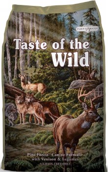 Taste of the Wild Pine Forest Venison Recipe Grain Free, Dry Dog Food, 5lb