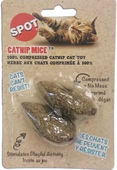 Spot 100  Catnip Candy Mice, 3.5 inch, 2 count