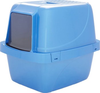 Van Ness Sifting Enclosed Cat Litter Pan, Blue, Extra Giant