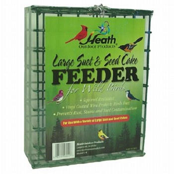 Heath Mfg Suet Seed Cake Feeder, Wild Bird Bricks, Large