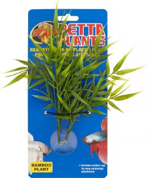 Zoo Med Lab Betta Plants Bamboo Plastic Plant, Green, Fish Betta