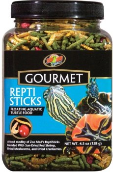 Zoo Med Lab Gourmet Floating Repti Sticks for Aquatic Turtles Reptile Food 4.5oz