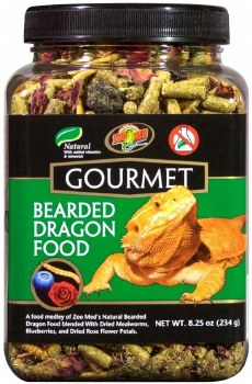 Zoo Med Lab Gourmet Bearded Dragon Diet Reptile Food, 8.25oz