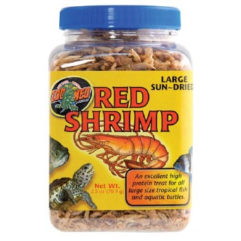 Zoo Med Lab Large Sun Dried Shrimp Turtle Treats and Reptile Food, 2.5oz