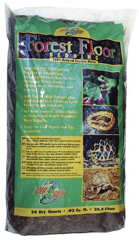 Zoo Med Lab Forest Floor Natural Cypress Mulch Reptile Bedding, 24qt