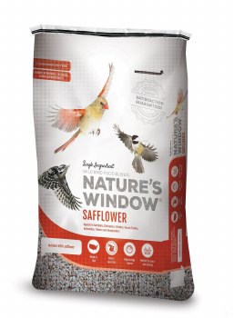 Natures Window Safflower Seeds, Wild Bird Seed, 18lb