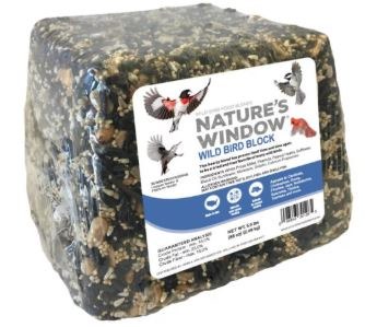 Natures Window Bird Block, Hearty Blend for Many Wild Birds, Wild Bird Bricks, 5.5lb