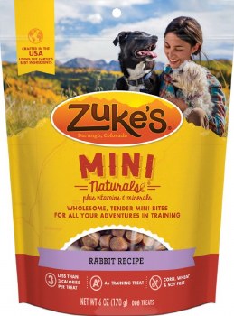 Zuke's Mini Naturals Rabbit Recipe Dog Treats 6oz Bag