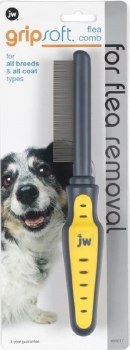 JW Gripsoft Flea Comb for All Breeds and Coat Types