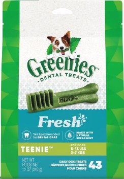 Greenies Fresh Dental Treat Dog 5-15lb, 12oz 43 count
