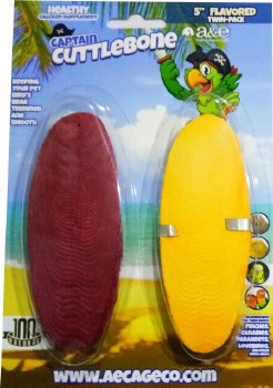 A&ECage Captain Cuttlebone 5 inch 2 count, Flavored