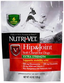 NutriVet Hip and Joint Extra Strength Soft Chews, 4.2oz