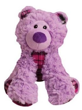 Snugarooz Bella The Purple Bear Plush Dog Toy