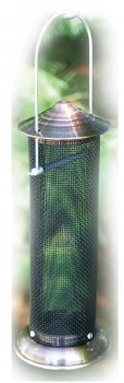 Audubon Mini Metal Thistle Seed Screen Wild Bird Feeder, Copper, 1 2lb Capacity