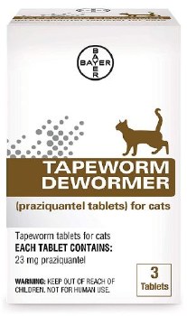 Bayer Tapeworn Dewormer Cat 3 count