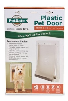 Petsafe Plastic Pet Door, White, Medium 40lb