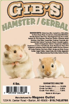 Gibs Hamster and Gerbil Food 3.5lb