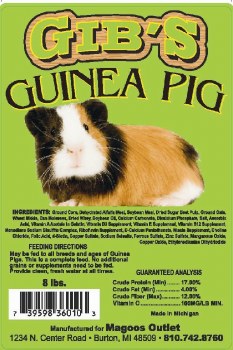 Gibs Guinea Pig Food 7lb
