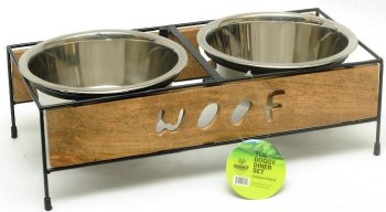 Advance Pet Dog Diner Set Stainless Steel, Medium