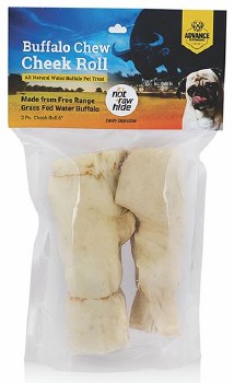 Advance Pet Water Buffalo 2 Cheek Rolls Large